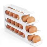 Sotfamily Egg Holder For Fridge, 4 Tiers Auto Rolling Storage Organizer F.... Fixed Price $25.44.