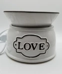 Scentsy Love Element Warmer Retired Collection SCE-26982 White. Fixed Price $28.89.