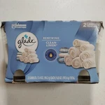 2 Pack Glade Renewing Clean Linen Jar Candles. Fixed Price $18.99.