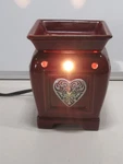 Scentsy Heartfelt Ceramic Wax Warmer With Bulb. Model 19416. Retired. Fixed Price $34.95.