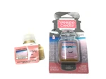 Yankee Candle Pink Sands Scentplug Refill & Car Jar Air Freshener Lot New Nip. Fixed Price $9.99.