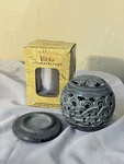 Triloka Carved Soapstone Oil Diffuser Warmer Elegant Expressions 4" Tall New. Fixed Price $24.95.