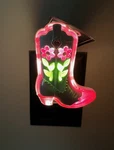 New Neon Cowgirl Boot Wallflower Nightlight Plug-in Bath & Body Works Pink. Fixed Price $25.99.