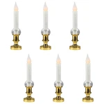 Northlight Flickering Led Window Candles With Timer - 8.5" White Set Of 6. Fixed Price $32.75.