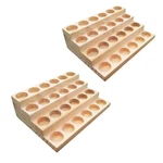 2 Pack Solid Wood Essential Organizer 4 Layer Oils Racks Tablet.... Fixed Price $55.85.