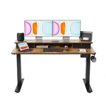 Banti 55X24 Inch Electric Standing Desk With Double Drawers, Adjustable Heigh.... Fixed Price $250.35.
