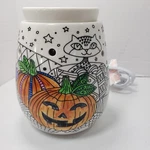 Scentsy Warmer Halloween Tricks & Treats #38743 Color It Yourself - Cat Pumpkin. Fixed Price $12.79.