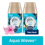Glade Automatic Spray Refills Aqua Waves, Essential Oils, 2CT. Fixed Price $12.70.