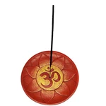 Om Incense Burner 5 Inch Hand Painted Cold Cast Resin Spiritual Meditation. Fixed Price $9.99.