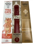 Gonesh Sticks & Burner 40 Incense Black Holder Yoga Cats + Sandalwood. Fixed Price $8.07.