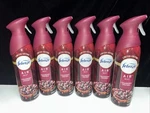 Lot Of 6-FEBREZE Cranberry Crumble Air Room Freshener Limited Edition Spray. Fixed Price $34.99.