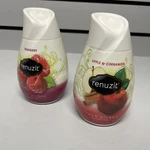 2 Renuzit Gel Air Freshener, Raspberry /apple And Cinnamon 7 Oz. Fixed Price $10.85.
