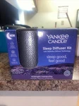 Yankee Candle Sleep Diffuser Kit Waterless In Silver Midnight Tranquility. Fixed Price $28.99.