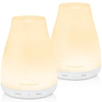 Innogear Essential Oil Diffuser, 2 Pack Ultrasonic Diffusers For Home Aromath.... Fixed Price $43.27.