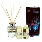 Led Lighted Clear Round Glass Reed Fragrance Diffuser Lavender 110ML PV9000L. Fixed Price $29.95.