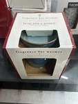 New Tuscany Candle Fragrance Bar Warmer Blue Art Deco Plug In #54067. Fixed Price $18.49.