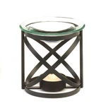 Black Metal Serenity Frangance Meditative Orbital Oil Warmer Tabletop Cor. Fixed Price $17.51.