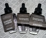 3 Bath & Body Works White Barn Mahogany Teakwood Wallflowers Plug In Refill Bulb. Fixed Price $17.99.