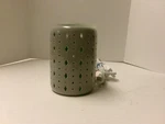 Scentsy Beacon 39230 Wax Warmer Gray & Teal Inside Geometric Cutouts. Fixed Price $13.99.