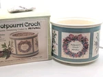 Vintage Rival Potpourri Crock Model 3209X Holiday Design W/box Tested Works. Fixed Price $39.99.