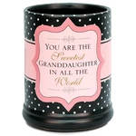 Elanze Designs Sweetest Granddaughter In The World Jar Warmer, Multicolor. Fixed Price $53.99.