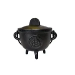 Circuitoffice Cast Iron Cauldron 4 1/2" Diameter Triquetra. Fixed Price $35.76.