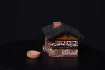 Midene Ceramic Tealight Candle Holder House Cottage Cone Incense Burner 2 Pc. Fixed Price $44.99.