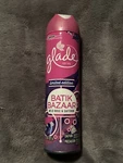 Glade Room Spray Limited Edition Batik Bazaar Wild Rose & Saffron. Fixed Price $17.95.