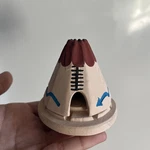 Incienso De Santa Fe Teepee Natural Wood Incense Burner- Good Condition!. Fixed Price $12.00.