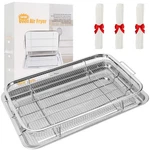 Air Fryer Basket For Oven, 15.5"X 11.6" Tray And Pan With 100 Pcs P.... Fixed Price $36.49.