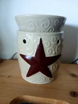 Scentsy Rustic Star Wax Warmer Full Size Retired 2008 Rare Americana Cottage. Fixed Price $28.95.