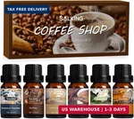 Salking Coffee Shop Fragrance Oils Set, Premium Essential For Diffuser,. Fixed Price $27.28.
