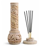 Hand Carved Soapstone Incense Stick Holder Candle Burner Tea Light Stand..... Fixed Price $56.27.