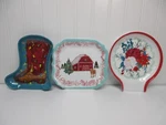 Pioneer Woman Holiday Christmas Spoon Rest Melamine Boot Barn Floral New *u Pick. Fixed Price $15.00.