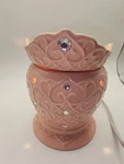 Retired Scentsy Tiara Pink Princess Crown With Rhinestones Ceramic Wax Warmer. Fixed Price $19.99.