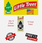 Little Trees U6P-60155 Black Ice Hanging Air Freshener For Car & Home 72 Pack!. Fixed Price $45.99.