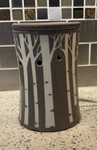 Scentsy Aspen Grove Birch Gray & White Premium Full Size Wax Warmer Plus Tarts. Fixed Price $27.00.
