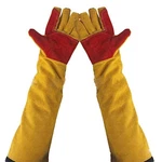 Leather Welding 23.6 Inches Fire Welders Gloves,long Sleeve Gl.... Fixed Price $32.79.