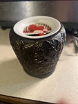 Rare Beautiful Scentsy Warmer Base Retired Black / Bronze Vine Htf 26971. Fixed Price $20.00.