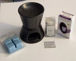 Small Brookstone Essential Oil/wax Melt Tealight Burner +lavender Oil-new/no Box. Fixed Price $19.00.