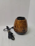 Scentsy Tiger's Eye Warmer Color Changing Led Hand Blown Art Glass Retired 31779. Fixed Price $33.00.