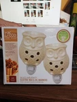 Home Decor Adjustable Plug-in Electric Wax And Oil Warmers Set Of Two Owls. Fixed Price $10.50.