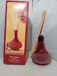 New Pier 1 One Apple Cinnamon Reed Diffuser 7.5 Oz. Sealed Frosted Red Vase. Fixed Price $23.77.