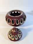 Bombay Pottery Coil Cone Sticker Incense Burner Holder Potpourri Ceramic Lid. Fixed Price $7.26.