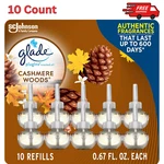 Glade Plugins Refills Air Freshener, Scented & Essential Oils Cashmere Wood 10. Fixed Price $25.21.