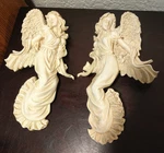 "god Bless This House" Angels Hanging Wall Decor/plaque Collections, Ivory Color. Fixed Price $14.99.
