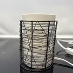 Scentsy Electric Oil/wax Warmer Tosca Warmwr White Black Ceramic Metal Plug-in. Fixed Price $22.10.