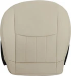 Driver Side Bottom Replacement Perforated Leather Beige Light Tan Seat Cover Com. Fixed Price $79.28.
