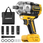 Aiderar 20V Cordless Impact Wrench For Dewalt Battery, YELLOW+1106FT-LBS. Fixed Price $219.49.