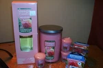 Yankee Candle 22OZ Jar Sun Drenched Apricot Rose 3 Votives 4 Melts +diffuser. Fixed Price $50.00.
